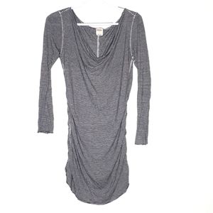 Intimately Free People Striped Ruched Longsleeve